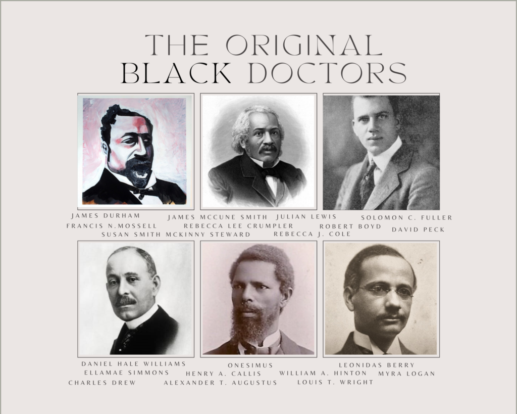 Original Black Doctors Framed Photo - O Black Doctors